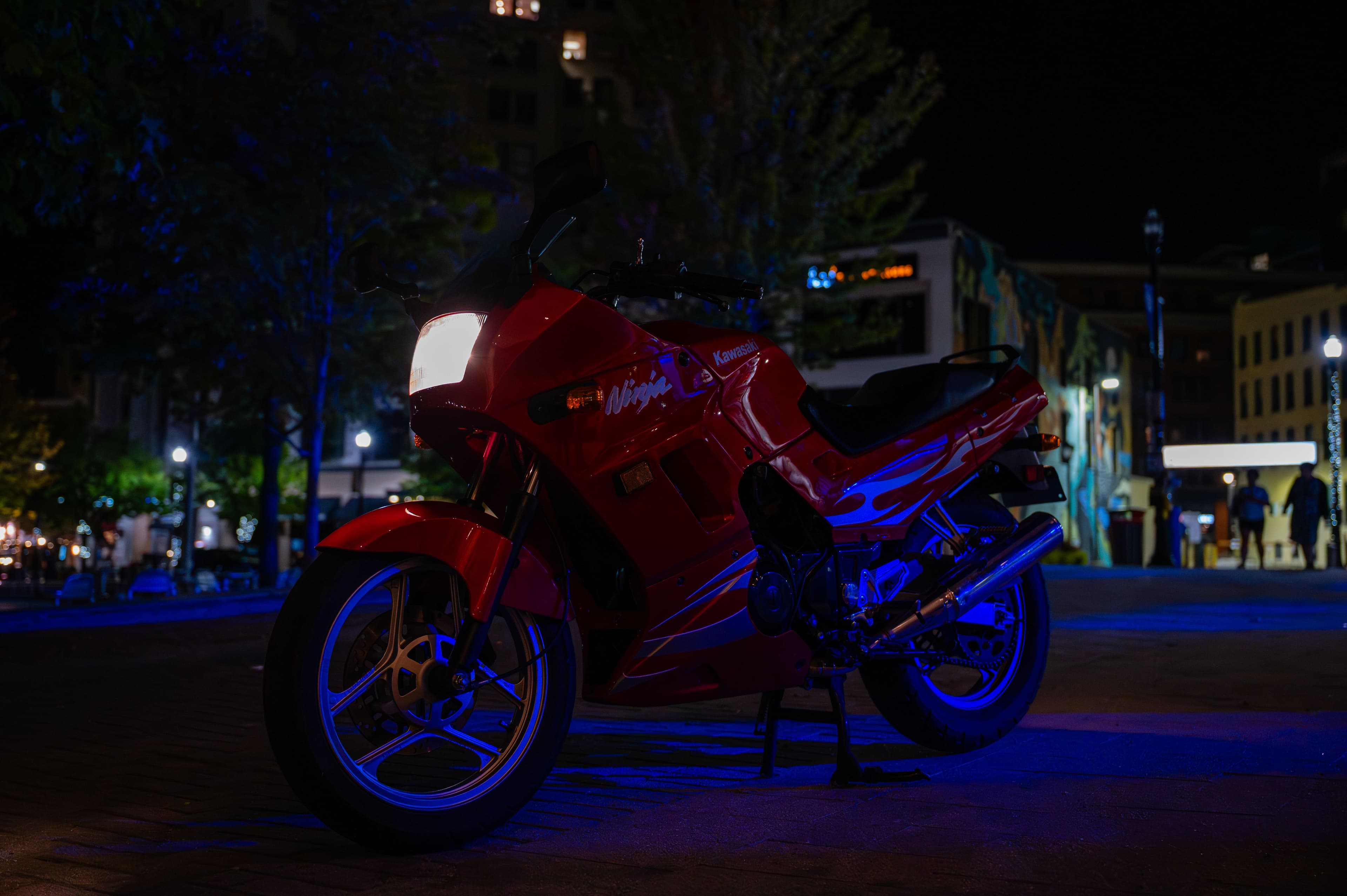 Red Kawasaki Ninja 250 serviced by WrenchTime Cycles